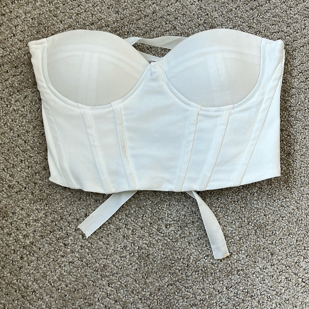 cropped corset top